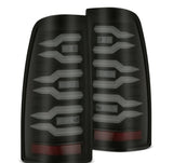 AlphaRex 99-06 Chevrolet Silverado/99-06 GMC Sierra LUXX-Series LED Tail Lights - Black