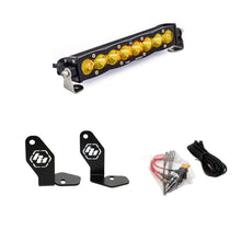 Load image into Gallery viewer, Baja Designs Polaris Pro-R S8 10in Hood Mount Kit - Amber