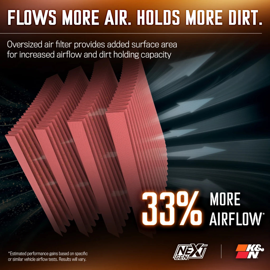 K&N 2025 RAM 1500 / RHO TT F/L L6-3.0L GEN 3 Performance Intake System NextGen