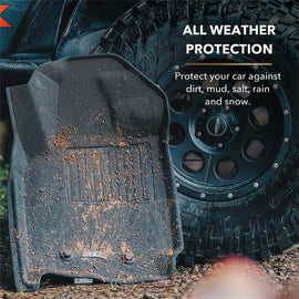 3D MAXpider 13-22 Jeep Grand Cherokee (WK) Kagu Black Full Set (2 Posts IN PASSENGERS SIDE)
