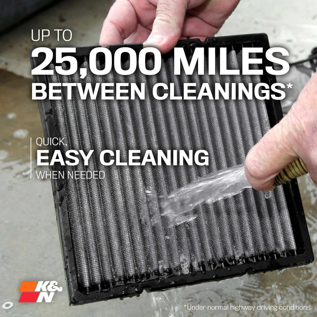 K&N LIFETIME WASHABLE CABIN AIR FILTER 21-24 Ram 1500 DT / TRX 6.2 V8