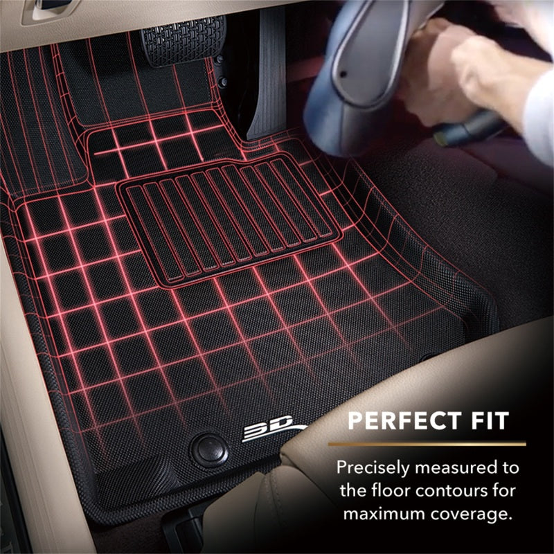 3D MAXpider 2023 Toyota GR86 / Subaru BRZ Kagu Black Floor Mat - Row 1
