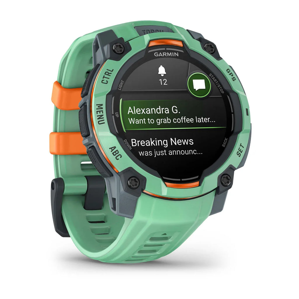 Instinct® 3 – 45 mm, AMOLED Neo Tropic with Neo Tropic Band