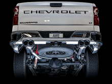 Load image into Gallery viewer, AWE Tuning 4th Gen GM 1500 5.3L 0FG Cat-Back Split Rear Exit (w/ Bumper Cutouts) - Quad Chrome Tips