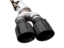 Load image into Gallery viewer, AWE Tuning 4th Gen GM 1500 6.2L 0FG Cat-Back Split Rear Exit (w/ Bumper Cutouts) - Quad Diamond Tips