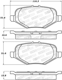 StopTech Street Brake Pads - Front