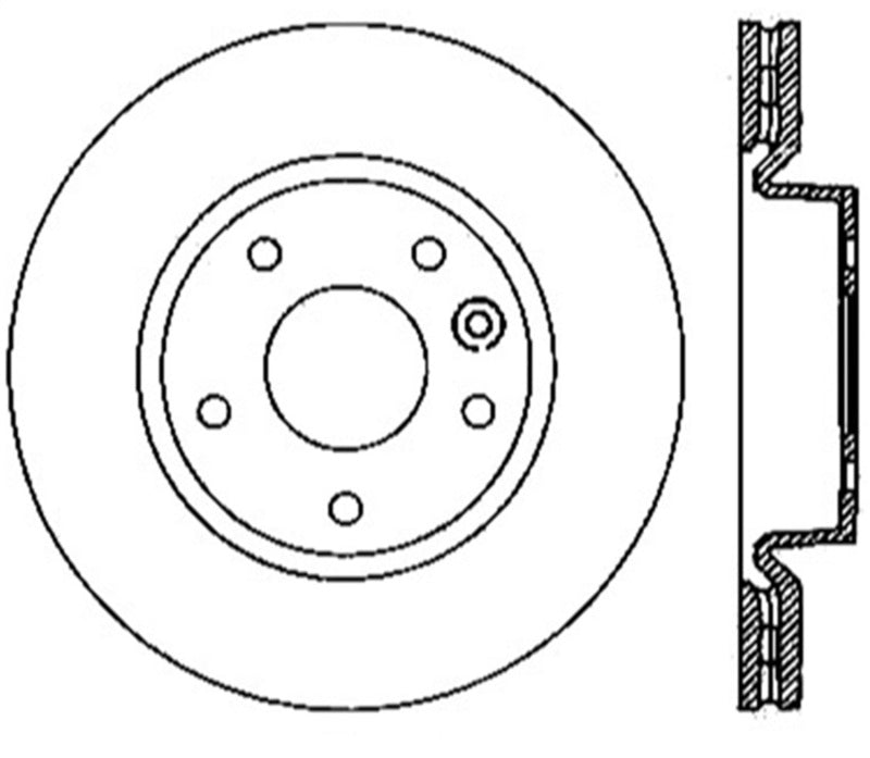 StopTech Sport Drilled & Slotted Rotor - Front Left