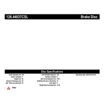 Load image into Gallery viewer, StopTech SportSlot Slotted Cryo Front Left Rotor 81-89 Toyota Land Cruiser
