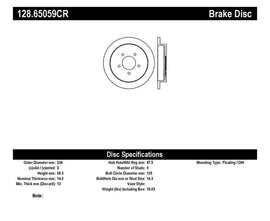 StopTech Sport Cryo Drilled Rotor